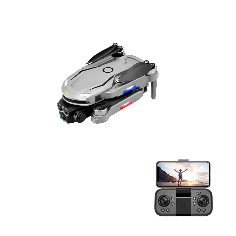 B,Triple battery,v888 drone 8k hd triple camera aerial professional unikanie przeszkód optyczne pozycjonowanie przepływu bezszczotkowy dron quadcopter
