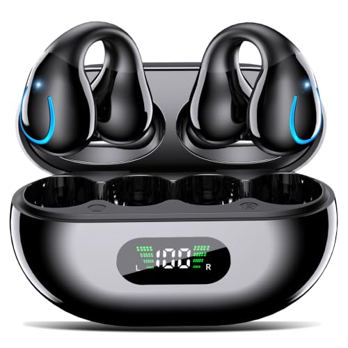 Auriculares Open Ear Bluetooth Deportivos, Clip Oreja, 80H, ENC, IPX7