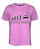 Candymix Funivia Evoluzione Umana �volution T-Shirt Homme, Taille Large, Couleur Rosa