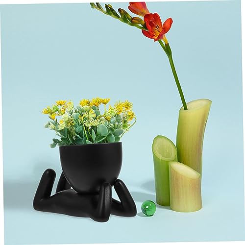 Pot à cactus céramique forme humaine durable et stable - 8