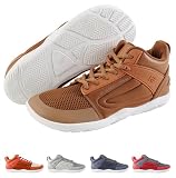 Hike Footwear Lorana Sneakers – Healthy Barefoot Shoes, Pain Relief Footwear for Women & Men, with Zero Drop Sole, Wide Toe Box & Flexible Design for Walking, Running & Everyday Comfort Brown