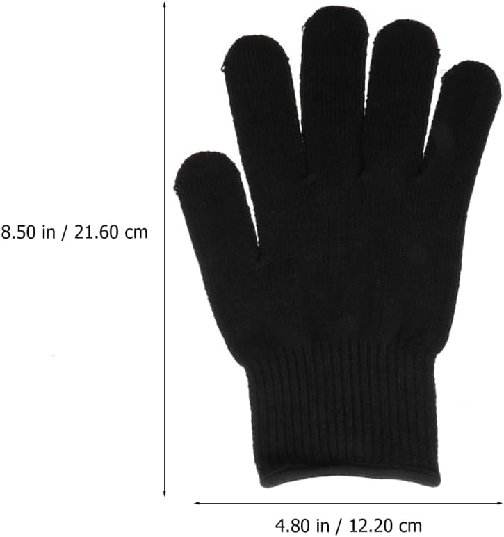 MERRYHAPY Heat Resistant Gloves for Hair Styling 3-Pack Heat Proof Gloves for Curling Irons and Hair Straighteners Flexible Insulated Hand Protection for Salon and Home Use