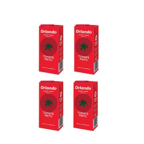 Tomato Sauce Orlando - Orlando Tomate Frito Orlando Sofrito Base Smooth Pasta Sauce Gluten Free & Vegan 350g Pack of 4