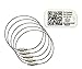 Dynotag 5 Ultra-tough Braided Stainless Steel 6" Tag Loops +1 QR Smart MiniTag