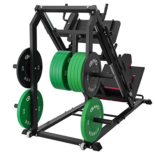 Gmwd Leg Press Hack Squat Machine, Leg Exercise Machine With Linear Bearing, Lower Body Special With Weight Storage For Quads, Hamstring, Glutes, Calves, Heavy Duty Home Gym Leg Day Equipment #TOP5