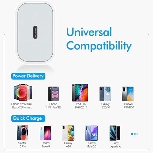 Image of BLACKSHEEP 35W Fast Wall Charger and C Cable for iPhone 11, 11 Pro, 13 Mini 13pro 13 pro Max12 12 Pro 12mini 12 Pro Max Type C Lightening Cable with Warranty