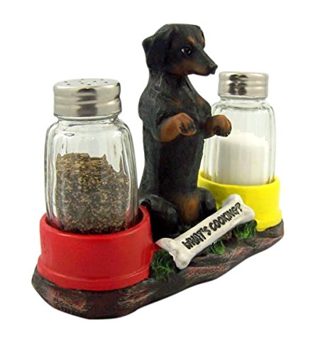 Hot N' Spicy Dachshund Salt & Pepper Shaker Holder #TOP2