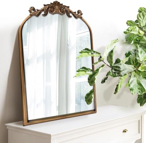 WAMIRRO Antique Mirror,Gold Traditional Vintage Ornate Baroque Ar...