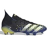 adidas Predator Freak.1 Firm Ground Cleat - Men's Soccer Core Black/White/Solar Yellow