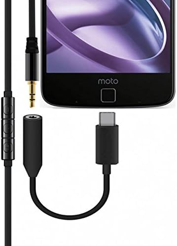Amazon.com: Moto Z2 Force COMPATIBLES retráctil 3,5 mm Auriculares w  Micrófono de sonido Type-C peemium adaptador convertidor de auricular  Earbud manos libres para Motorola Moto Z2 Force : Electrónica