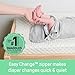 SwaddleMe by Ingenuity Easy Change Baby Swaddle in Size Small/Medium, 0-3 Months, 7-14 Pounds, 3-Pack with Easy Change Zipper - Peekaboo Panda