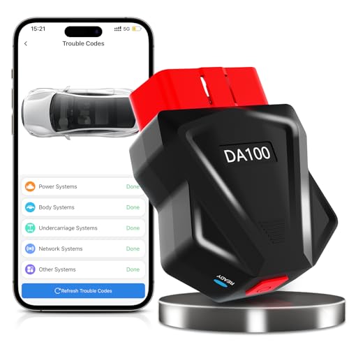 D-Lumina Bluetooth 5.4 OBD Diagnosi Auto: Autodiagnosi Auto Professionale per iOS e Android - Tester per Macchina Computer Scanner Diagnostica per Auto con Scansione Completa OBDII dei Sistemi