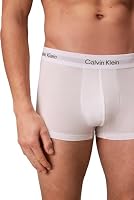 Calvin Klein Herren 3er Pack Boxershorts Low Rise Trunks Unterwäsche, Weiß (White), L – Ansicht 5