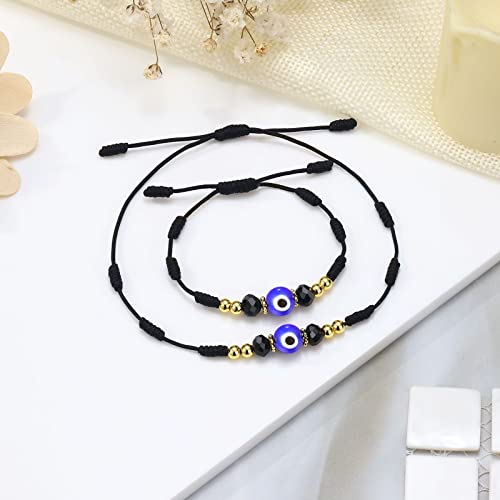 Ungent Them 7 Knot Evil Eye Bracelet Mal De Ojo Red String Kabbalah Protection Amulet Nazar Mommy And Me Adjustable Bracelets For Women Boy Girls Daughter Mother #TOP2