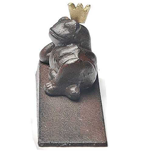 Boomlatu Cast Iron Frog Lying Door Stopper Decorative,Antique Style Cute Door Stops For Home, Office And Garden Farmhouse (Frog) #TOP5