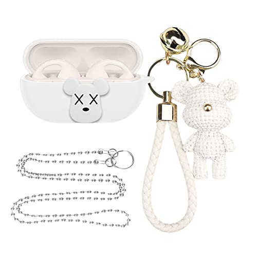 SONOB For Ambie AM-TW01 ケース カバー ソニー ワイヤレス イヤーホン 用 シリコーン 保護カバー Bluetooth ヘッドセット 全面保護ケース 傷防止 落下防止 耐衝撃 創造性 おしゃれ 人気 かわいい 漫画 ソフトカバー a