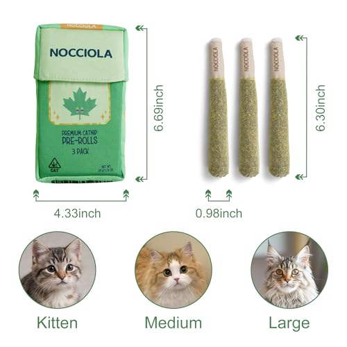 Nocciola 3 Pack Catnip Toys for Cats, Funny Cat Toys Filled with 100% Pure Organic Catnip, Safe Kitten Teething Chew and Kicker Toys, Stress Relieving Fun for Indoor Cats by Nocciola - Image 3