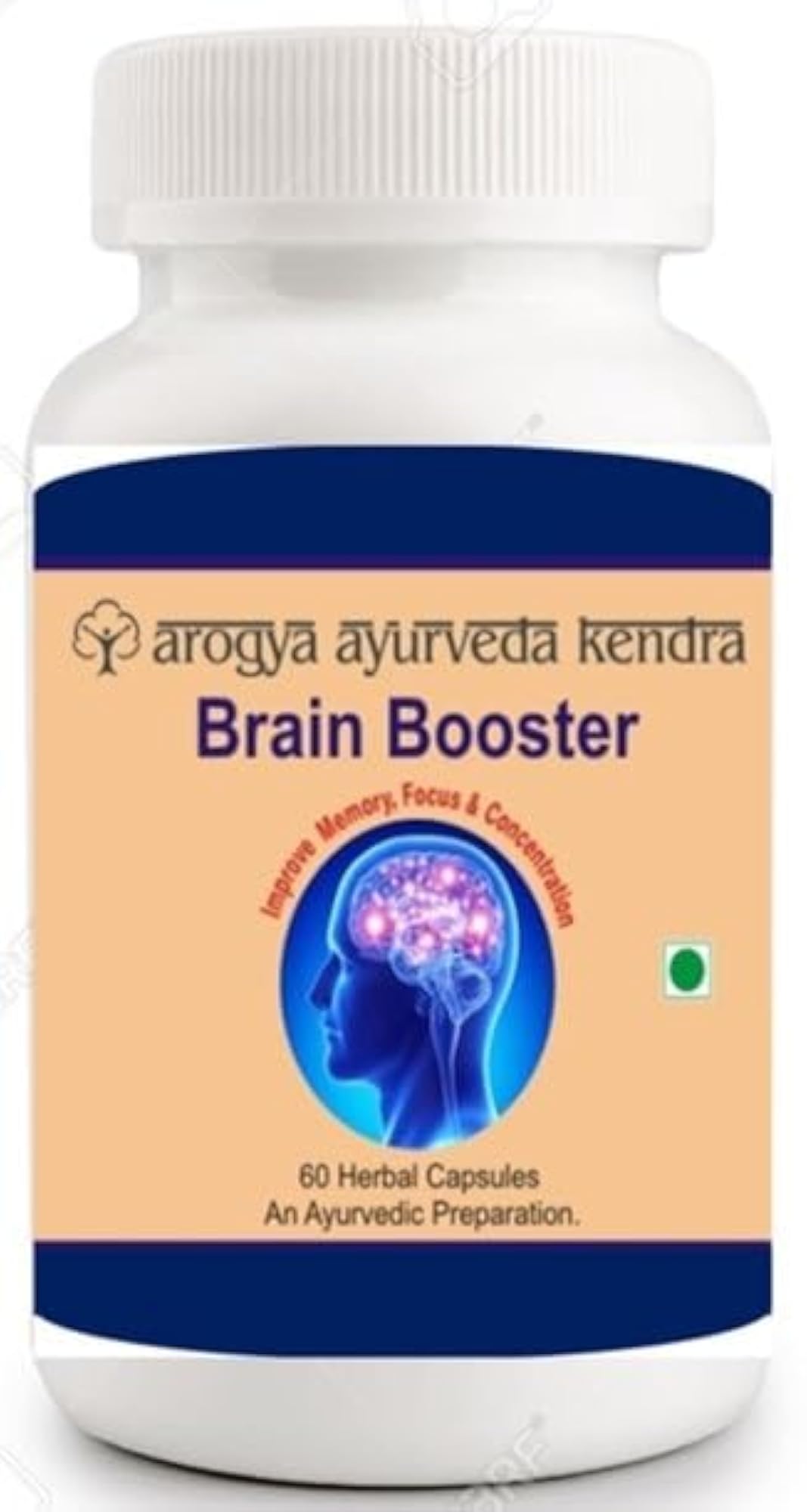 Arogya Ayurveda Mind Booster Supplement for Superior Focus, Energy & Concentration