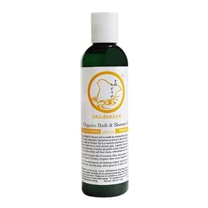 Chidoriya Organic Sweet Orange Bath and Shower Gel with Aloe Vera and Essential Oils Aromatherapeutic Vegan Liquid Soap