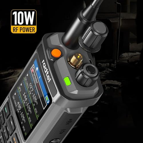 Radtel RT-880G GPS APRS 10w Amateurfunk Walkie Talkie Tragbares CB-Radio 1024 Kanäle HF SSB Rx mit Cross-Band-Repeater, 2,4-Zoll-Farbdisplay mit Programmierkabel SW/MW-Antenne
