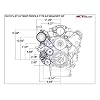 ICT Billet LS Truck Spacing Tight Fit Sanden 7176 A/C Compressor Bracket Kit Includes Automatic Tensioner for Turbo Headers AC SD7 Air Conditioning Compatible with LQ4 LQ9 L33 LR4 LSX 551137-LS71-3
