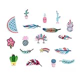 Accesorios decorativos creativos --- Los parches decorativos son ideales para coser o planchar camisetas, jeans, chalecos, sombreros, mochilas, ropa, almohadas, bufandas, edredones y faldas.