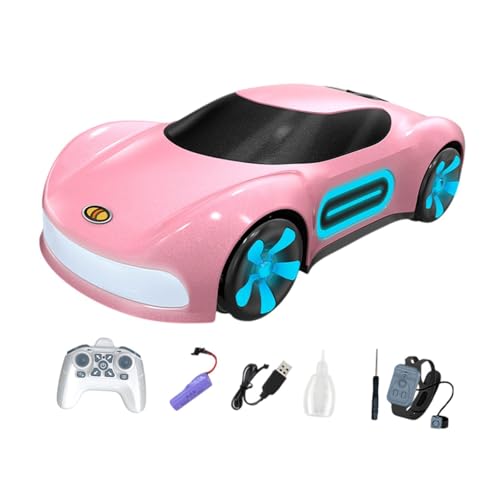 simhoa Veículo RC Drift com Controle Remoto, Brinquedo para Crianças com Luzes E Spray, Relógio Remo