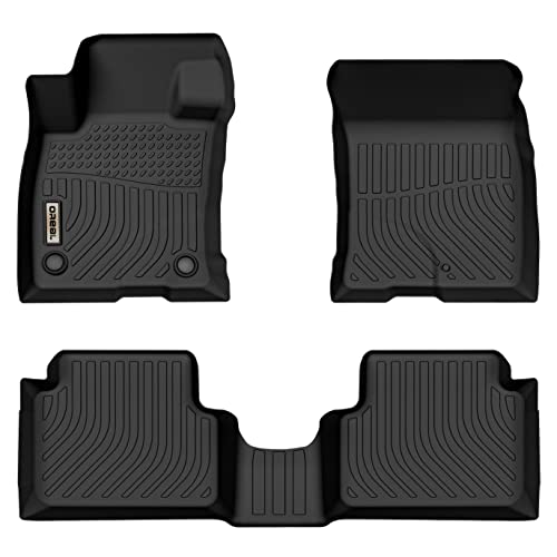 orealtrend Black Floor Mats Liners Replacement for Ford Bronco Sport 2021 2022 / Maverick 2022 (Gasoline Model) Heavy Duty All Weather Front Rear Car Carpet Custom Fit Durable Odorless