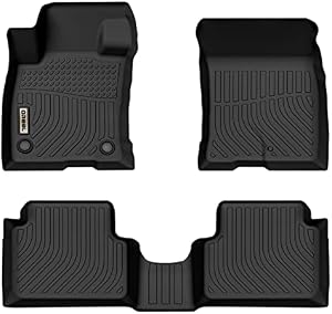 orealtrend Black Floor Mats Liners Replacement for Ford Bronco Sport 2021 2022 / Maverick 2022 (Gasoline Model) Heavy Duty All Weather Front Rear Car Carpet Custom Fit Durable Odorless