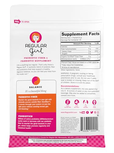 Regular Girl Prebiotic Fiber and Probiotics