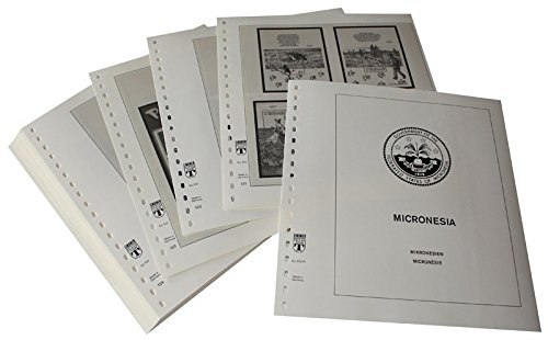 Micronésie 2001-2002 feuilles LINDNER pré-imprimées pour philatélie