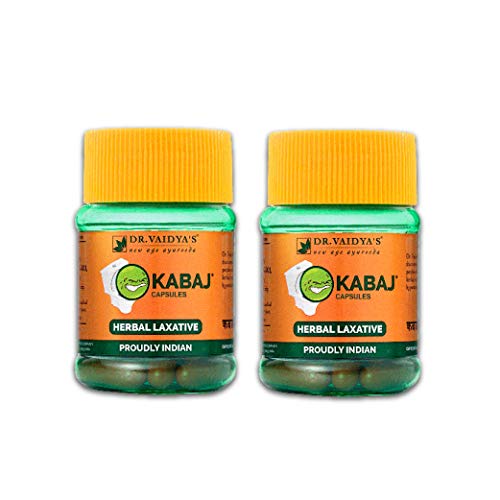 DR. VAIDYA’S Kabaj Capsules Ayurvedic Capsules for Constipation 30 Capsules (Pack of 2) DR. VAIDYA’S Kabaj Capsules Ayurvedic Capsules for Constipation 30 Capsules (Pack of 2)