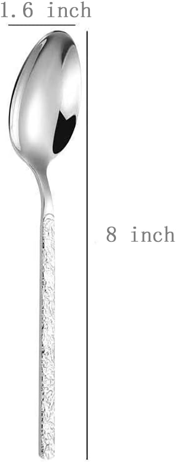 TWEE Gold Texture Silverware Set 56 Piece Stainless Steel Cutlery Service for 8 Durable Flatware Set for Home Kitchen Restaurant Hotel Mirror Polished Dinnerware Set Dishwasher Safe.