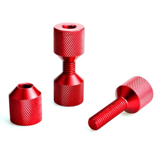 IMCCZONY 1-1/8 Zoll Stifte mit zwei Löchern, Konstruktion aus Aluminium 6061, Flansch-Ausrichtungsstift mit 2 Löchern, 4 Stück