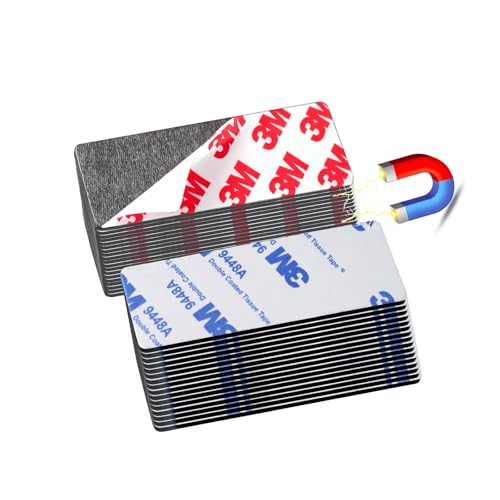 A+B Paired Adhesive Magnetic Tape, Precut (3 in x 1 in, 16 Pack/ 8 Pairs) Flexible AB Magnets Strips for DIY Closure Craftings, a b Magnet Match to Use