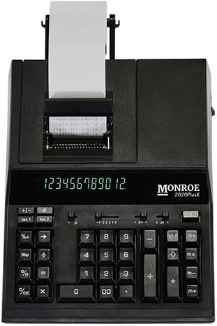 Monroe 2020PlusX Medium Duty Printing Calculator for Accounting and Purchasing Professionals