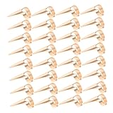 Frcolor 50個属製ヘアパーティングリング 指用ヘアアクセサリー なパンカスル クリエイティブなヘアブレーディング用 多機能ヘアスリングツ