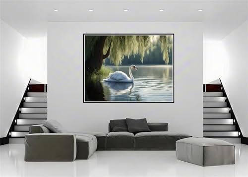 Peinture Diamant Lac des cygnes 5D : Idée cadeau de Noël originale - 5
