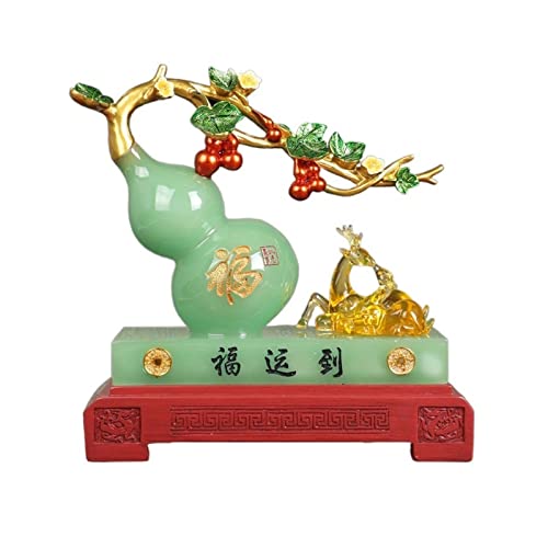 Décoration Feng Shui maison gourde fortune chanceuse statue bureau géomantique C