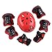 Casco Bici Protezioni Set per Bambini, 7 in 1 Gomitiere e Protezione Polso Ginocchiere Set per Skateboard Pattini in Linea Bicicletta Protezione Skateboard