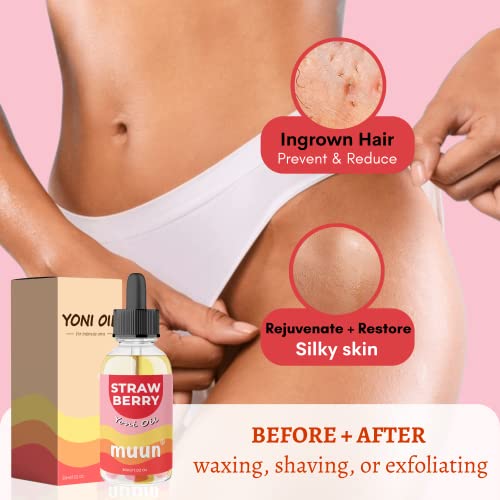 Natural Yoni Oil - Ph Balance And Wetness Moisturizer And Soothes - Vaginal Odor Eliminator Hygiene Intimate Deodorant For Women Herbal Blend Feminine Oil (Strawberry) #TOP4