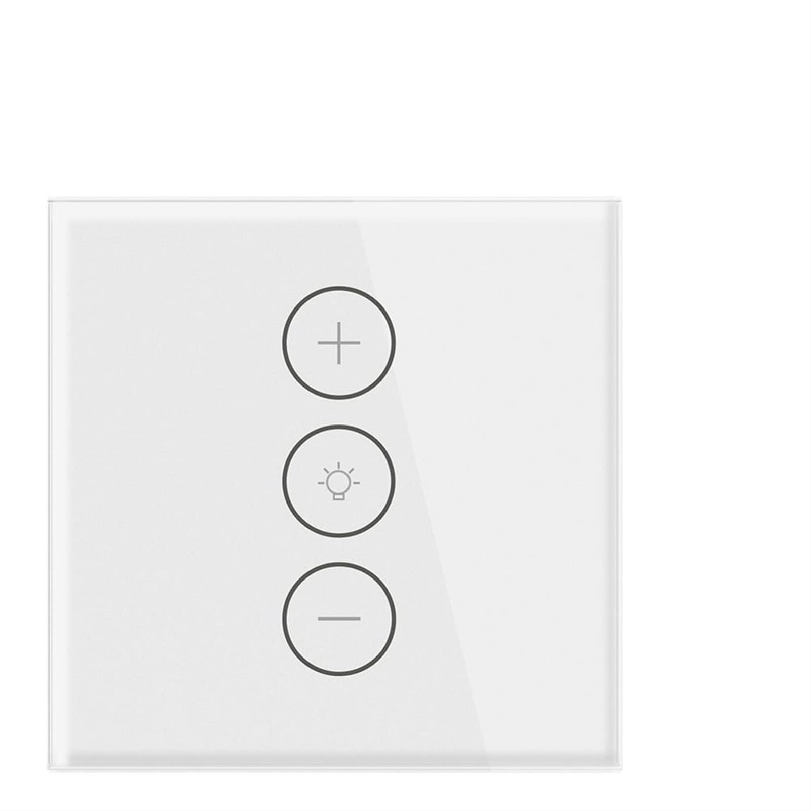 NICHANGHUA Smart Life WiFi Touch Dimmer Switch Light APP EU Wireless Timer Remote Compatible With Alexa Compatible With Google Home 220V 110V Compatible With TUya(WFDS01(EU)-W)