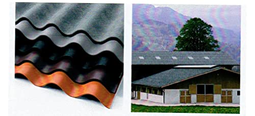 Preisvergleich Produktbild SWISSPEARL® (OWONIT®) - Wellzementplatten - Profil 177 / 51 - P5 - grau unbeschichtet * Breite: 920 mm * Nutzbreite: 873 mm * Plattenstärke: 6 mm * für Dacheindeckungen nicht geeignet (1250 mm)