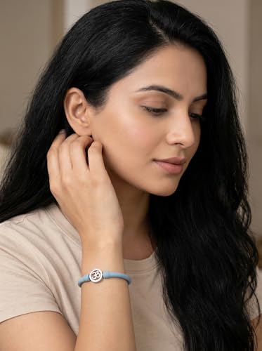 Image of Sterling Silver 925 Bracelet for Women, Rhodium Polished, Silicon Band, Everyday Wear