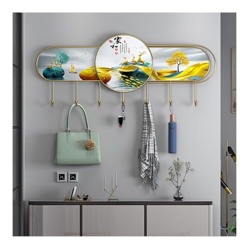 Perchero de pared para puertas de entrada decorativo y funcional de 80cm 5