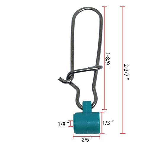 Fising Line Sinker Slides With Duolock Snaps,Heavy Duty Sinker Weights Saltwater Catfishing Rigs (50 Pieces) #TOP5