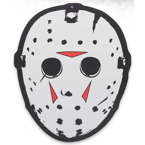 Friday the 13th Jason Mask Metal Sign