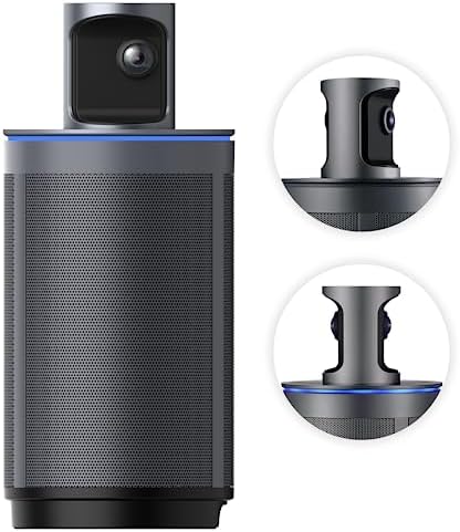 KanDao Meeting 360 Video Conference Room Camera, 8K Captured 1080P HD 360° Meeting Room Camera, 8*Mics & 20W Speaker Automatic Speaker Focus & Smart Zooming All-in-one Plug & Play Conference Webcam