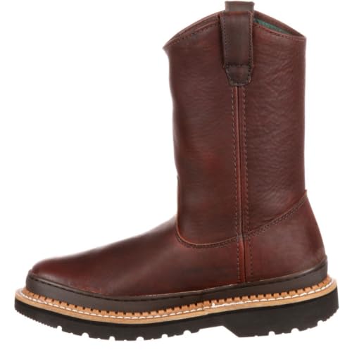 Georgia Giant Pull-On Work Boot, Soggy Brown, Size 11(M)