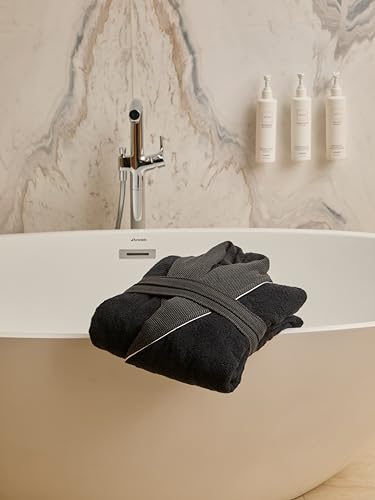 Luxurious Men's Robe, 100% Turkish Cotton, Bathrobe Men, Long Spa Robe4